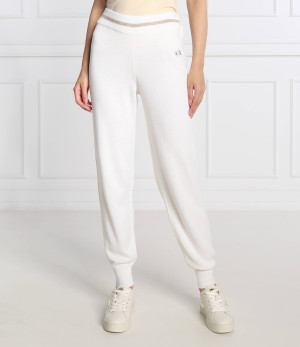 Armani Exchange Spodnie dzianinowe | Regular Fit | z dodatkiem wełny