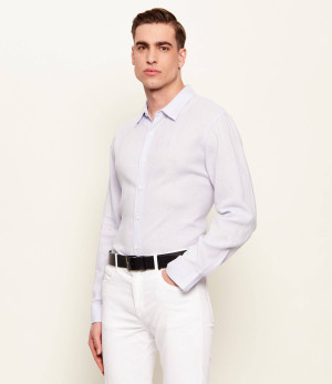 Calvin Klein Lniana koszula | Classic fit