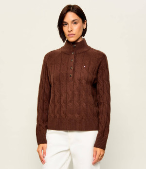 Tommy Hilfiger Wełniany półgolf Henley | Relaxed fit