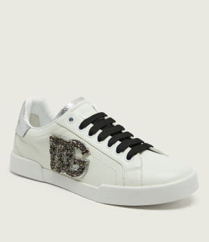 Dolce & Gabbana Skórzane sneakersy