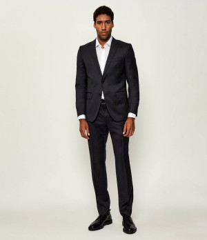BOSS BLACK Wełniany garnitur H-Huge-2Pcs-224 | Slim Fit