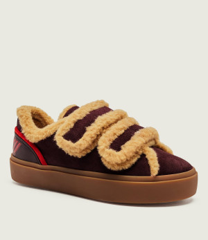 INUIKII Sneakersy Lila | shearling | zamsz
