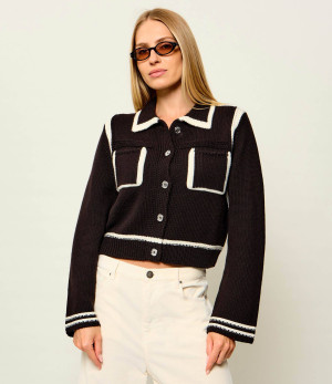 Pinko Wełniany kardigan New Sulcis | Cropped Fit