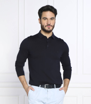 BOSS BLACK Wełniane polo | Regular Fit