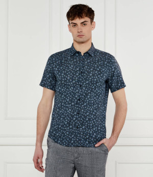 BOSS BLACK Lniana koszula C-ROAN-ken-SH-C1-251 | Slim Fit | stretch