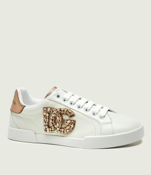 Dolce & Gabbana Skórzane sneakersy