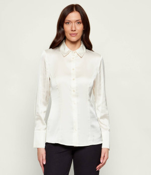 GUESS Satynowa koszula FERNANDA | Slim Fit