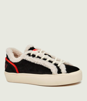 INUIKII Ocieplane sneakersy Lila | zamsz | shearling