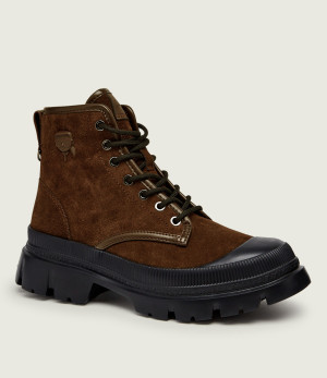 Karl Lagerfeld Buty wysokie Trekka | zamsz
