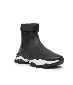 Emporio Armani Skórzane sneakersy