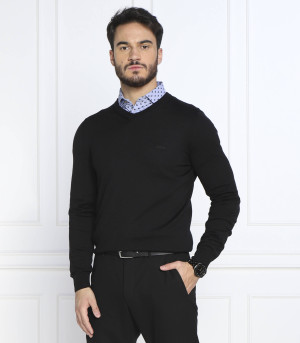 BOSS BLACK Wełniany sweter Baram-L | Regular Fit