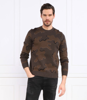 HUGO Sweter Scubo | Regular Fit | z dodatkiem wełny
