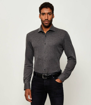BOSS BLACK Koszula H-RUDY-1PIECE_DB | BECKHAM X BOSS | Slim Fit