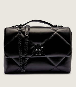 TORY BURCH Skórzana torebka na ramię Kira Diamond
