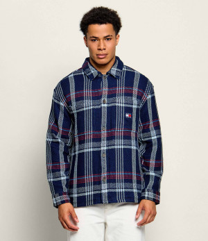 Tommy Jeans Kurtka Check | Oversize fit