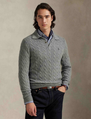 POLO RALPH LAUREN Wełniany sweter | Regular Fit | z dodatkiem kaszmiru
