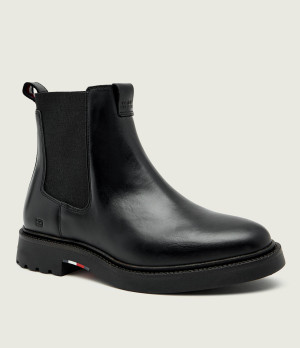 Tommy Hilfiger Skórzane sztyblety