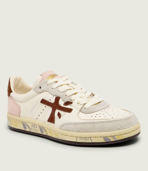Premiata Skórzane sneakersy BSKT CLAYD VAR 8284 | zamsz