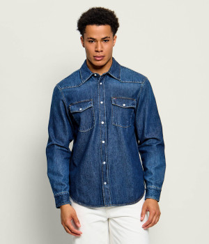 Tommy Jeans Jeansowa koszula | Regular Fit