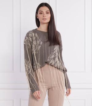 Patrizia Pepe Sweter | Regular Fit | z dodatkiem wełny