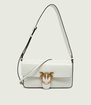 Pinko Skórzana torebka na ramię LOVE ONE SLOUCHY CLASSIC
