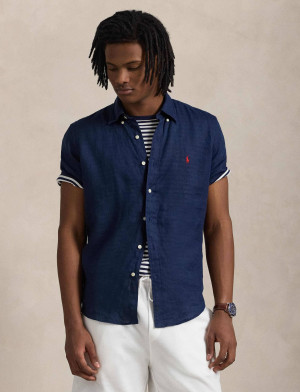 POLO RALPH LAUREN Lniana koszula | Custom fit