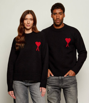 AMI Paris Wełniany sweter | Relaxed fit