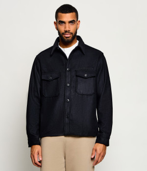 AllSaints Koszula Palermo | z dodatkiem wełny