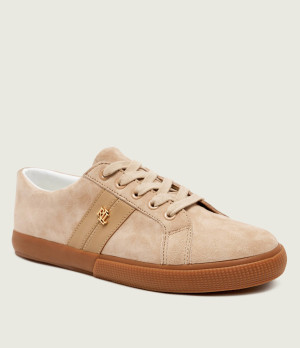 LAUREN RALPH LAUREN Sneakersy Janson II | zamsz | z dodatkiem skóry