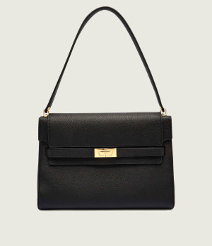 TORY BURCH Skórzana torebka na ramię Lee Radziwill Pebble