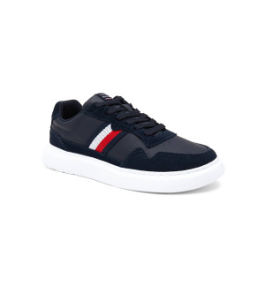 Tommy Hilfiger Skórzane sneakersy LIGHTWEIGHT LEATHER MIX CUP