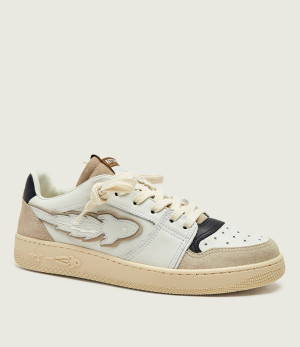 Enterprise Japan Skórzane sneakersy Egg Rocket 1 | zamsz