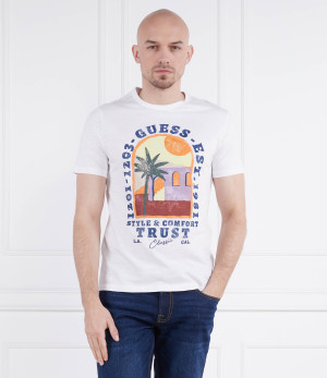 GUESS T-shirt PALM WINDOW | Slim Fit
