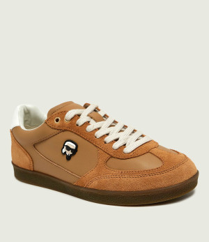 Karl Lagerfeld Skórzane sneakersy Kandidate | zamsz