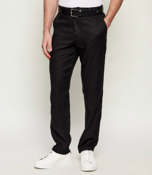 BOSS ORANGE Lniane spodnie chino Sanderson-L-3 | Regular Fit