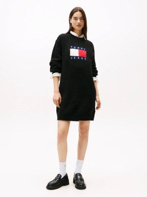 Tommy Jeans Sukienka | z dodatkiem wełny