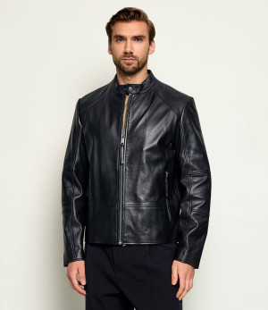 HUGO Skórzana kurtka Likos | Slim Fit