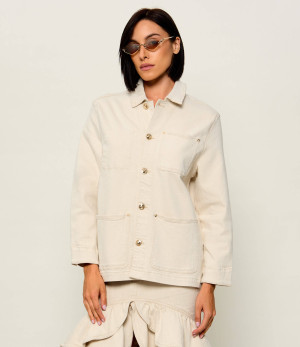 GUESS Jeansowa kurtka Ivy Chore | Relaxed fit