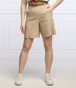 Marella Lniane bermudy | Regular Fit