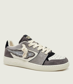 Enterprise Japan Skórzane sneakersy Egg Rocket 4 | zamsz