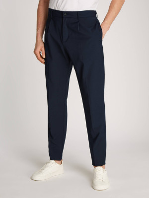 Tommy Hilfiger Wełniane spodnie chino HARLEM | Regular Fit