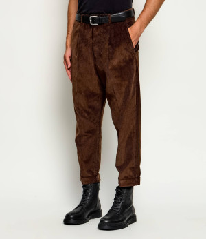 AMI Paris Spodnie | carrot fit | sztruks