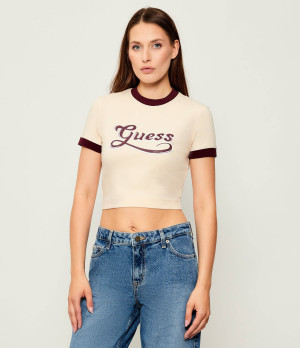 GUESS T-shirt GLOSSY | Cropped Fit
