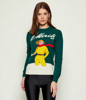 ST.Barth Sweter NEW QUEEN C | ST.Barth x St. Moritz | Slim Fit | z dodatkiem wełny i kaszmiru