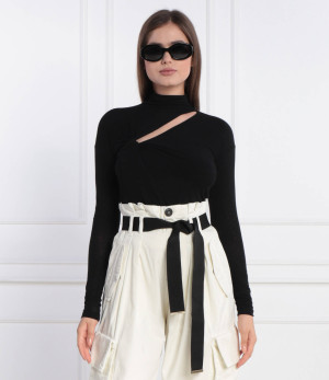 Pinko Bluzka | Slim Fit | z dodatkiem kaszmiru