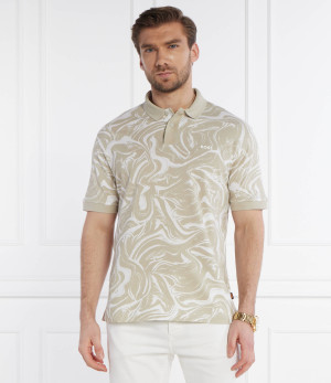 BOSS ORANGE Polo AlloverOcean | Regular Fit