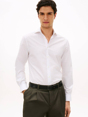 Tommy Hilfiger Koszula | Slim Fit | z dodatkiem lnu