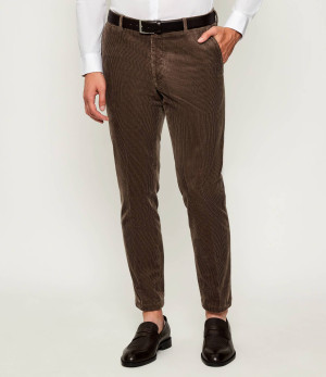 Oscar Jacobson Spodnie Denz | Slim Fit | sztruks