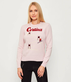 ST.Barth Sweter NEW QUEEN C | ST.Barth x St. Moritz | Slim Fit | z dodatkiem wełny i kaszmiru