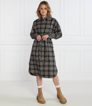 Tommy Jeans Sukienka z paskiem TJW CHECK BELOW